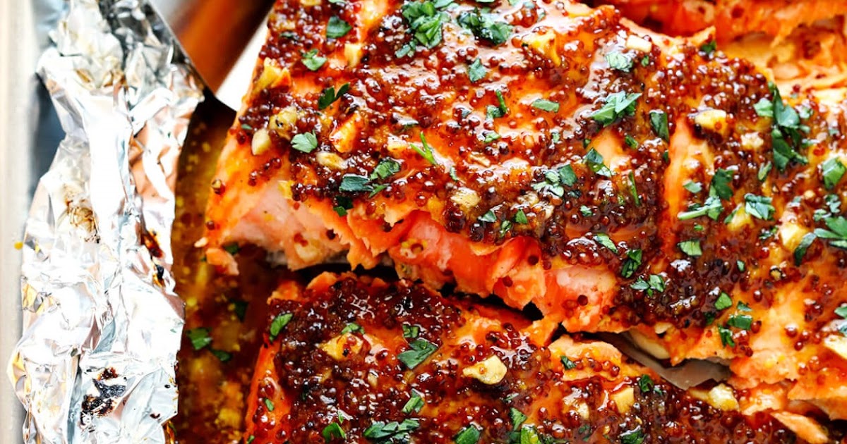HONEY MUSTARD SALMON IN FOIL HEALTHYFOOD SALMON Media Food and