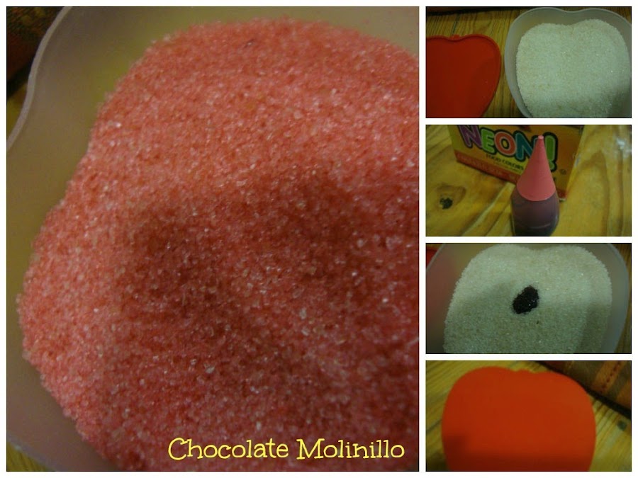 Pintar azúcar para decorar postres