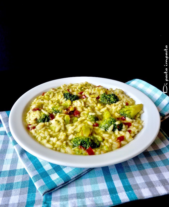Di pasta impasta Risotto con broccoli siciliani e pomodori secchi