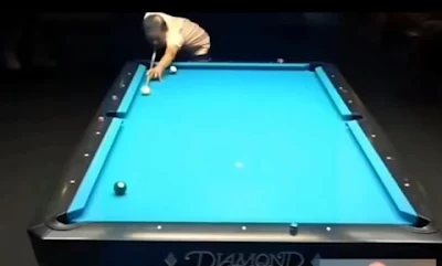 player playing blackball as his last ball in a competition