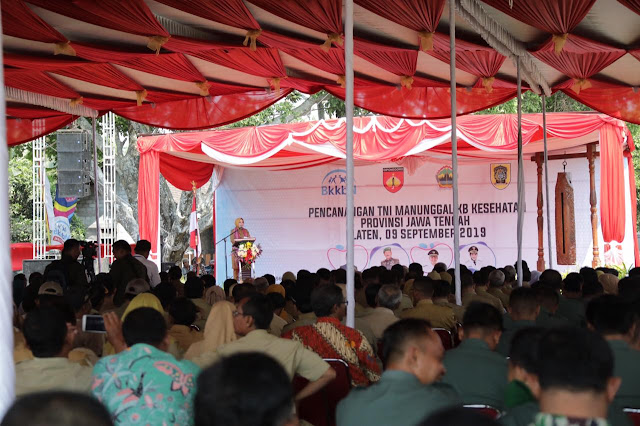 KodimKaranganyar - Pencanangan TNI Manunggal Keluarga Berencana – Kesehatan Tahun 2019