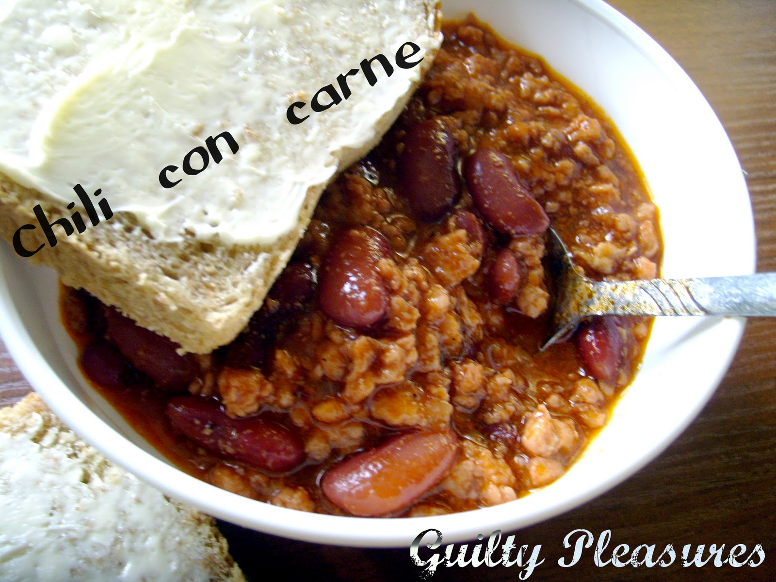 guilty pleasures: Chili with pork and beans