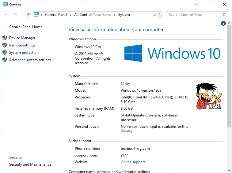 Change the Windows 10 OEM branding