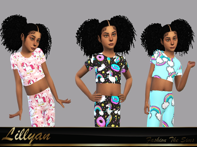 Mody Dla Dzieci The Sims 4 The Sims 4 mody do gry: Stroje Samanta dla dzieci od LYLLYAN