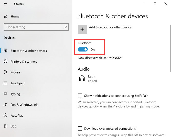 bluetooth-stuurprogramma beschikbaar