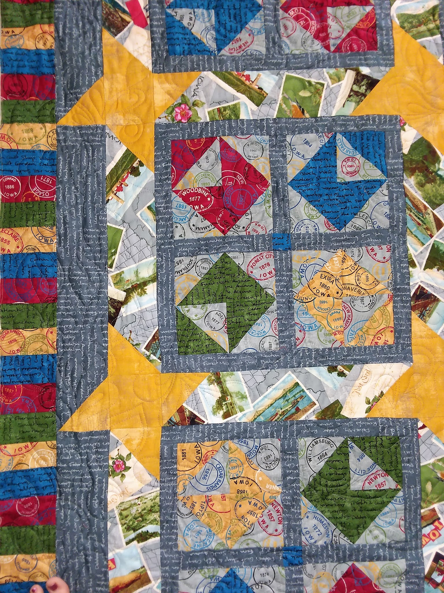 Down To Sew DGS and All Iowa Shop Hop Quilt