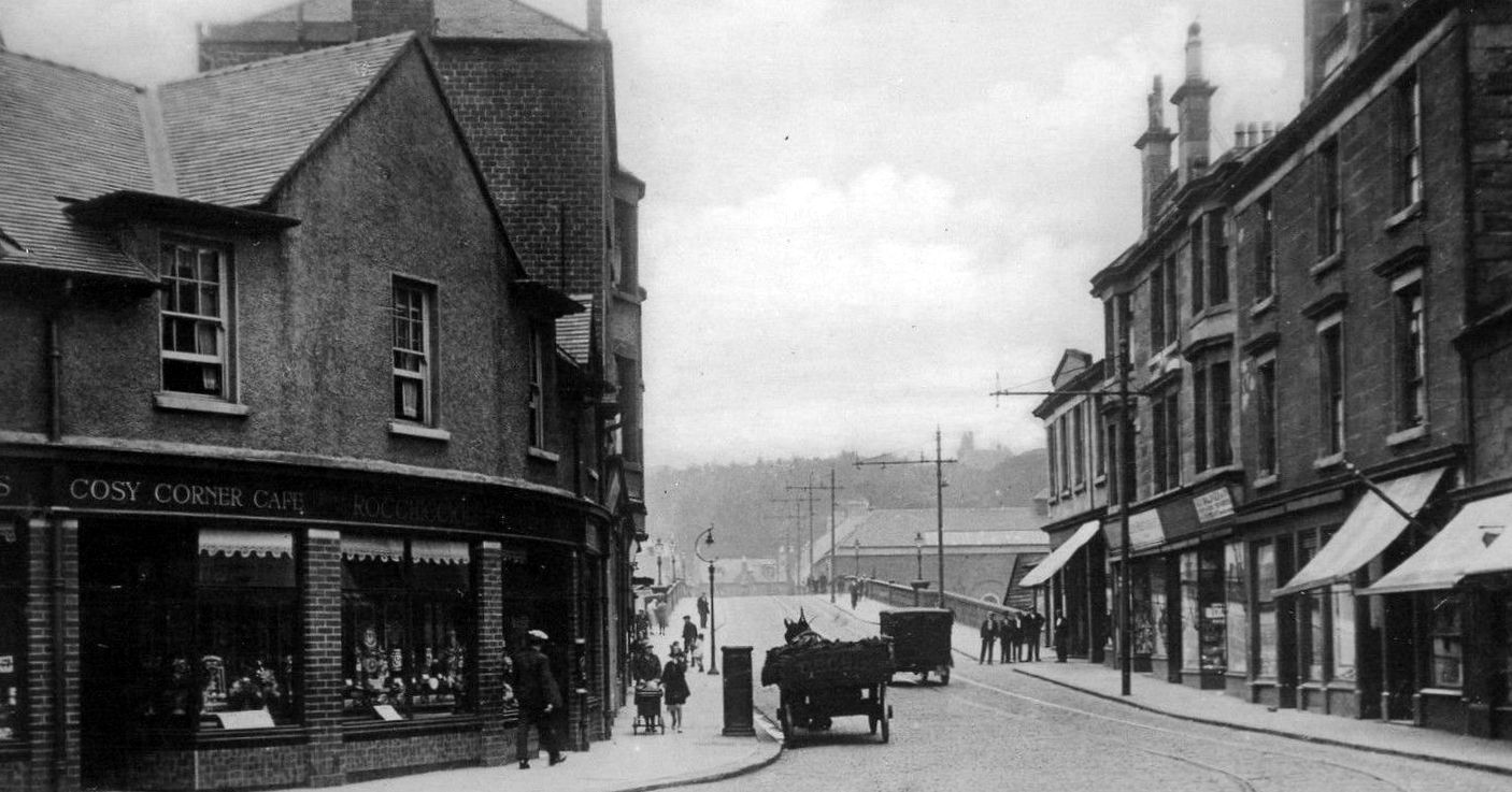 Tour Scotland Old Photograph Bridge Street Dumbarton Scotland
