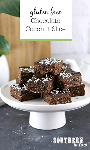 Gluten Free Chocolate Coconut Slice Recipe