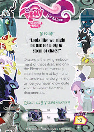 My Little Pony Discord Series 2 Trading Card