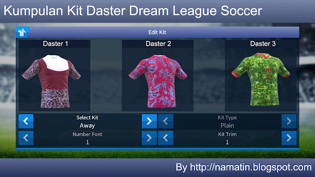 kit daster dream league soccer 2017