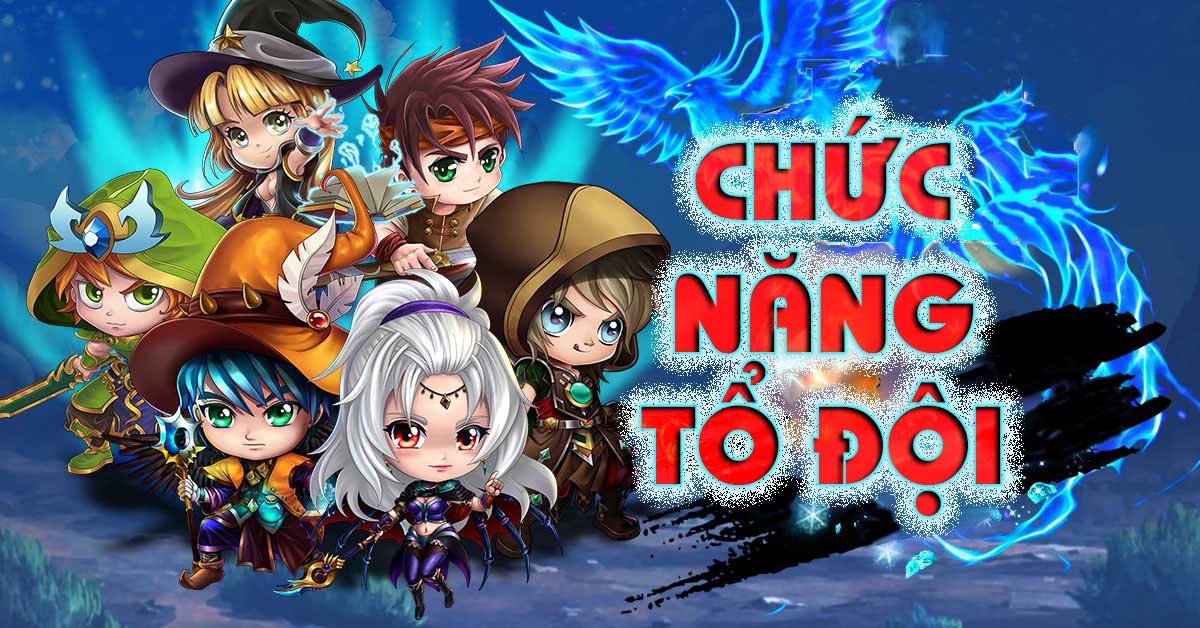 Chức năng tổ đội game Hiệp Sĩ Online HSO, party pt trong KnightAge