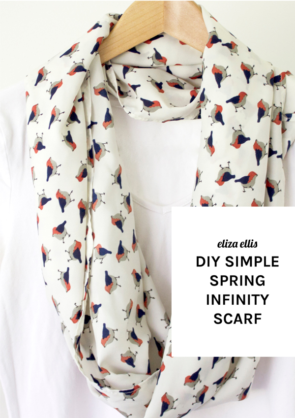 How To Make A Simple Spring Infinity Scarf by Eliza Ellis