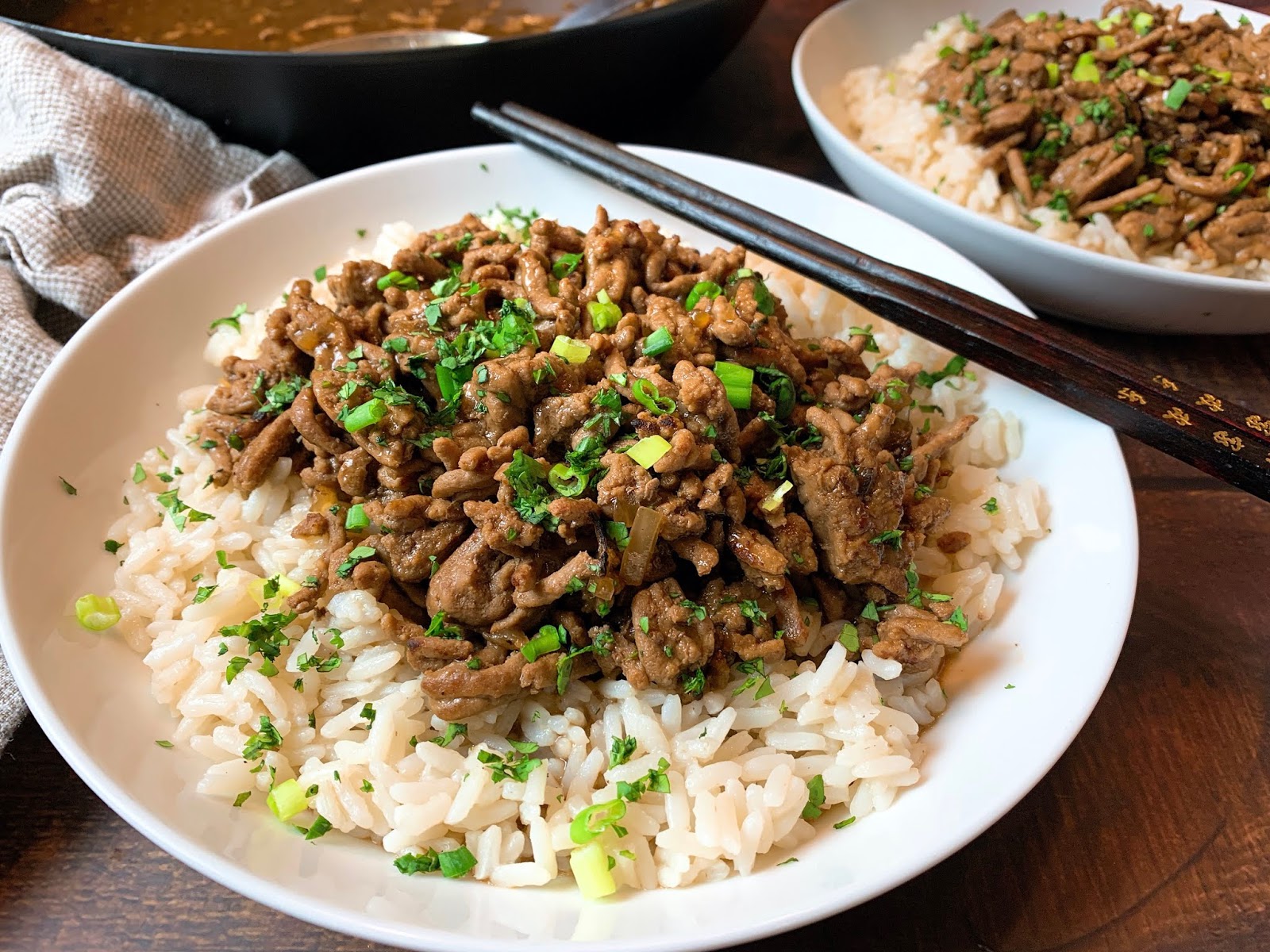 Cantonese Beef and Rice Bowls