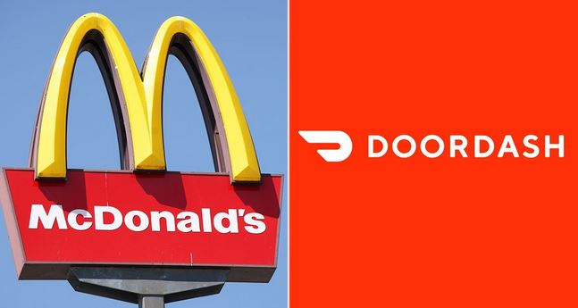 Doordash Driver Mcdonalds Partners With Doordash Sorry Uber Eats
