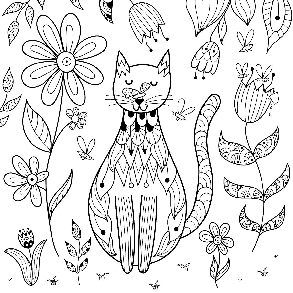 Printable Coloring Pages Of Cats ~ Coloring Pages