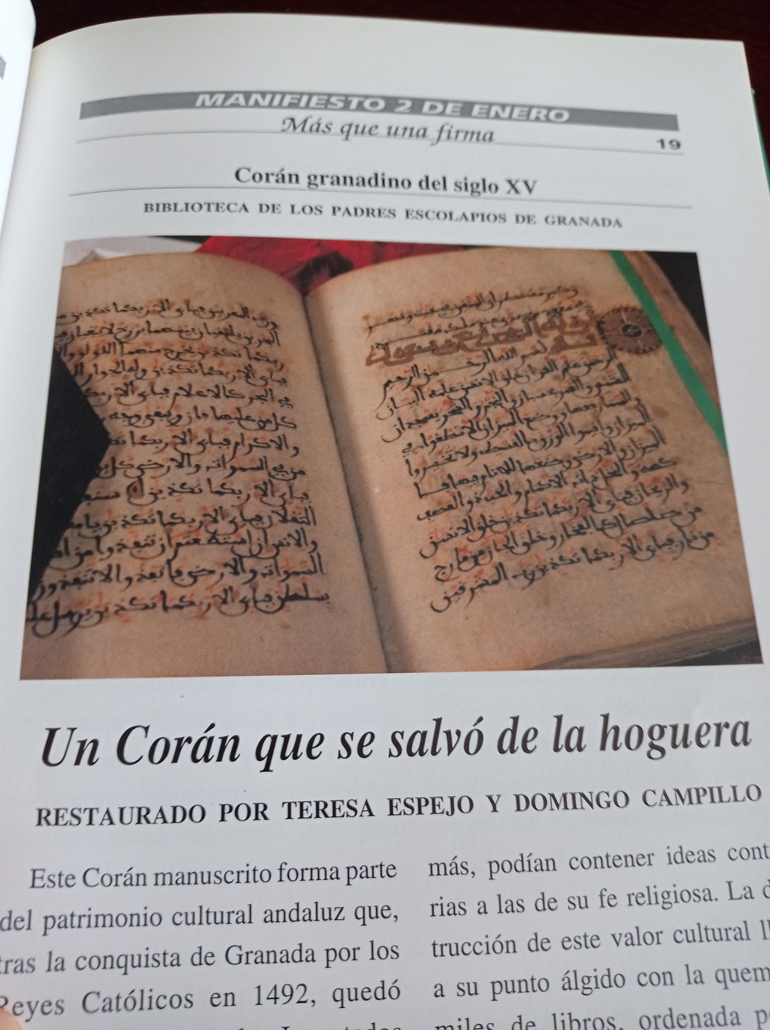 El Corán que no se apaga, Cultura