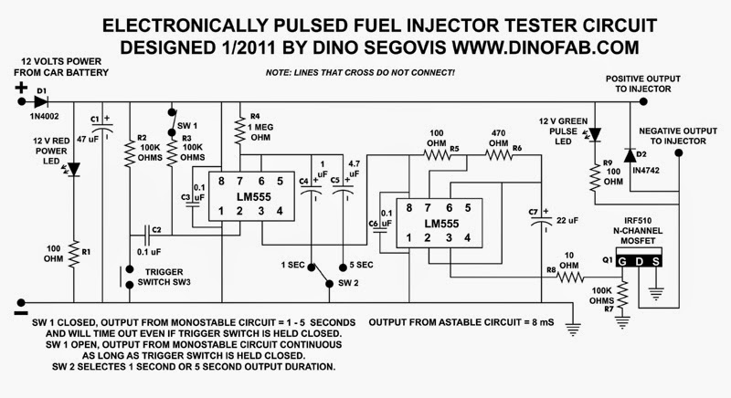 Rangkaian Injector Tester - Coretan85 1996 chevy truck ignition switch wiring diagram pins 