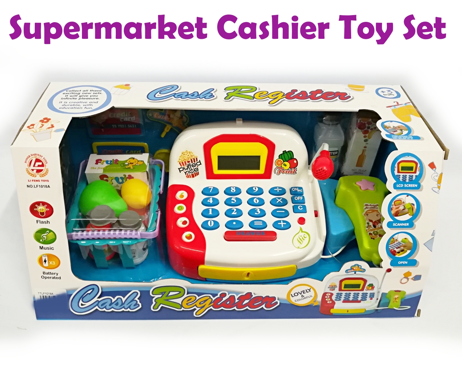 BongBongIdea TOY SHOPPING COUNTER CASH REGISTER MACHINE V12 V13