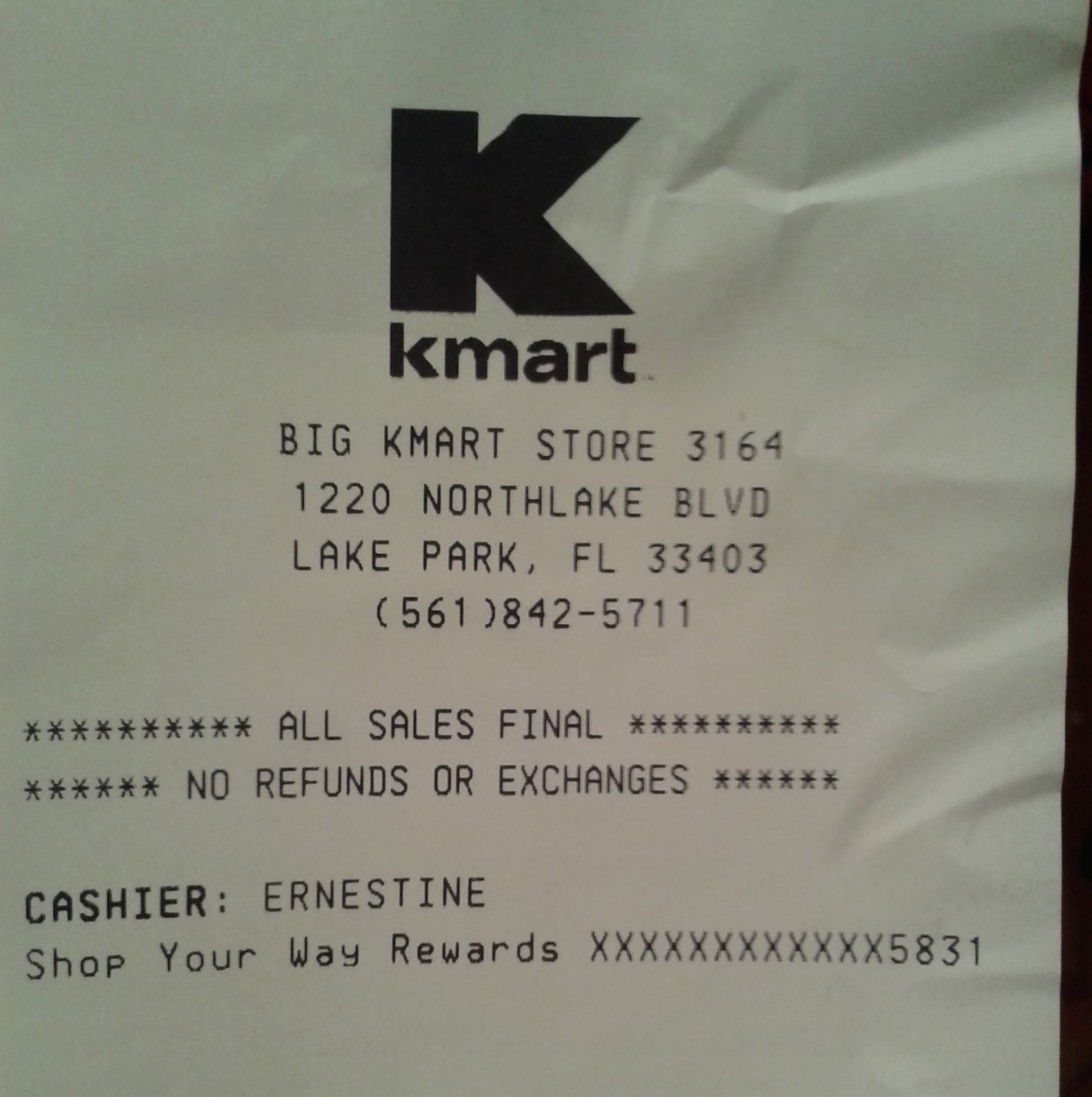 My Florida Retail Blog Kmart 3164 Lake Park, FL