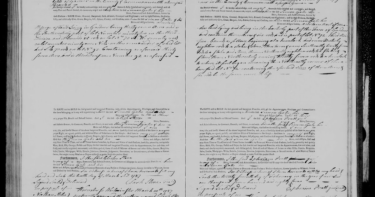 GeneaMusings Amanuensis Monday 1787 Deed of Clark Stone Selling