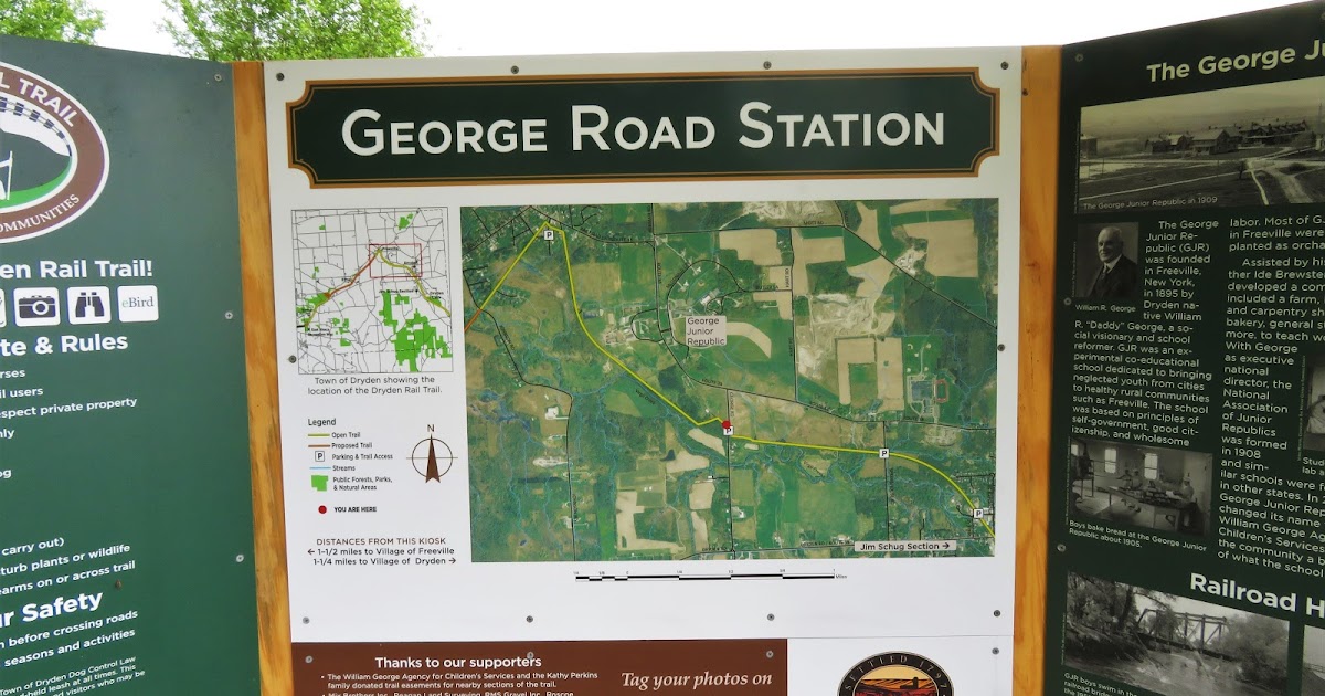 Hiking Walking in the Woods Dryden Rail Trail