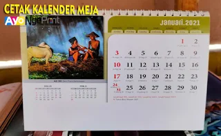 Cetak Kalender Meja atau Kalender Duduk Terbaik di Waluran, Sukabumi