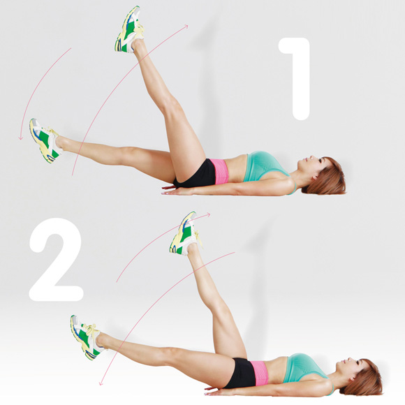 Revealing 5 home gym exercises for women to help reduce body fat effectively Home gym exercise for women - Rock legs scissor