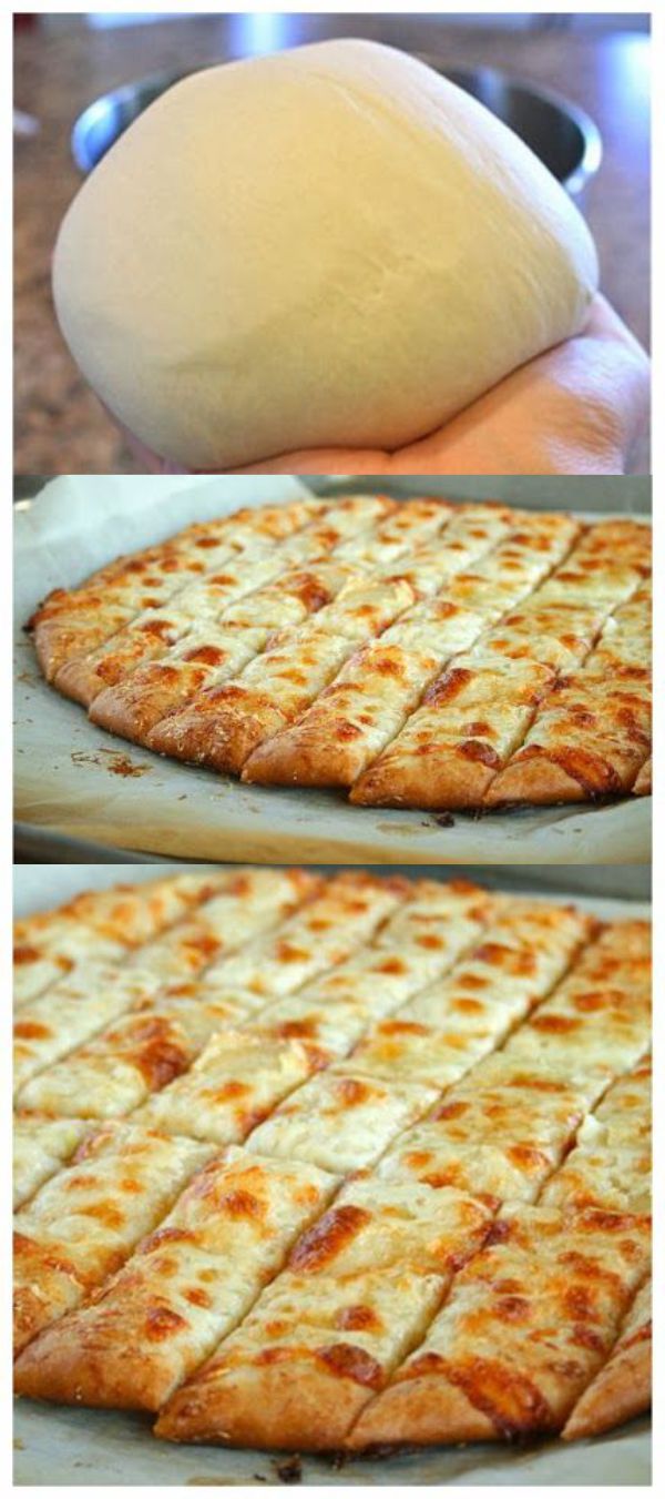 How To Make FailProof Pizza Dough and Cheesy Garlic Bread Sticks