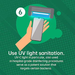 Use UV light sanitation