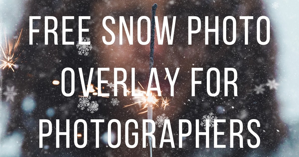 Free Snow Photo Overlay for Photographers Kimla Designs Photography