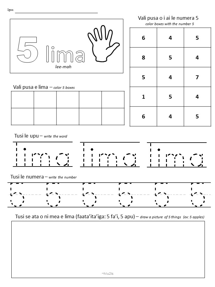 Samoan for Kids: Samoan Numbers 🔢