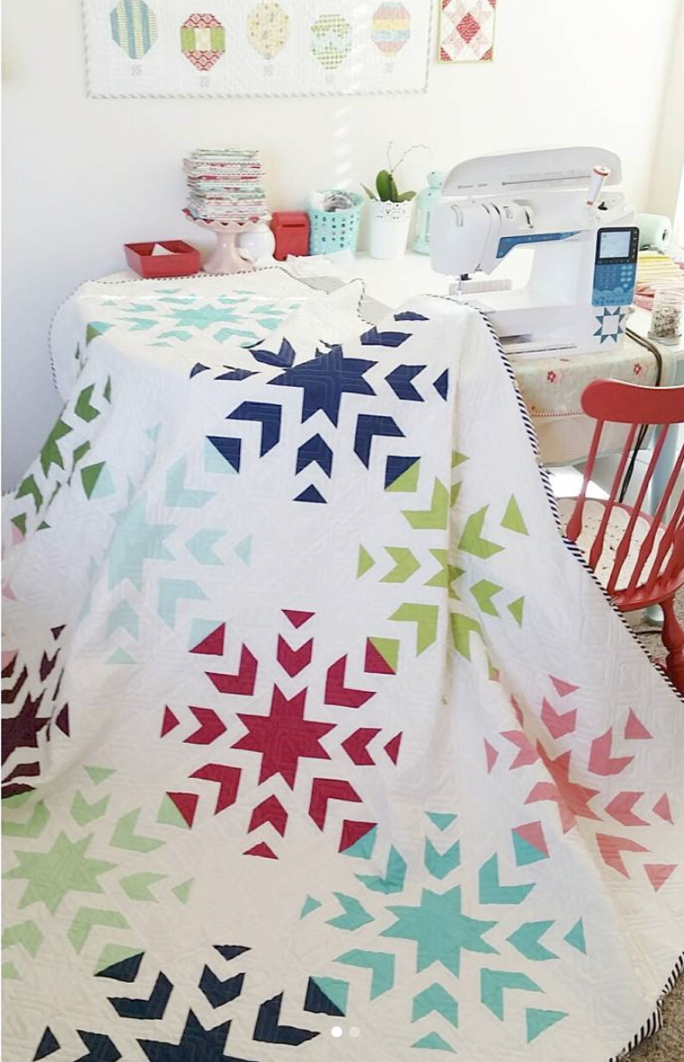 Winter Ice Snowflake Quilt Kit 