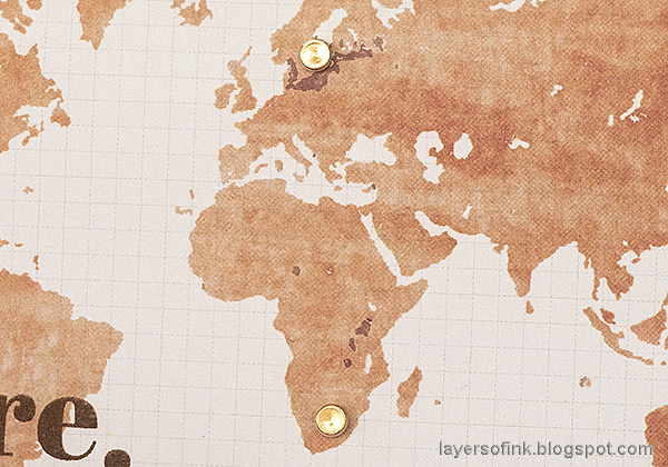 Layers of ink - World Map Card by Anna-Karin.