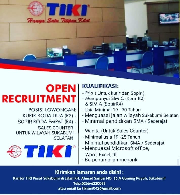 Lowongan Kerja Tiki Sukabumi Info Loker Update