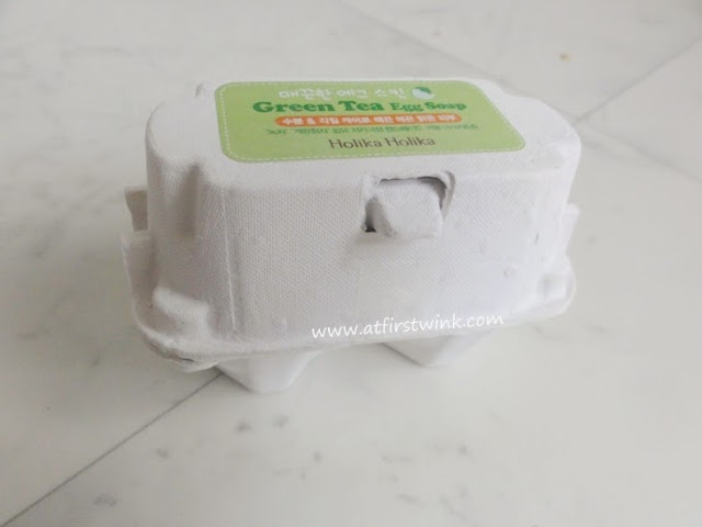 Holika Holika Green tea egg soap 