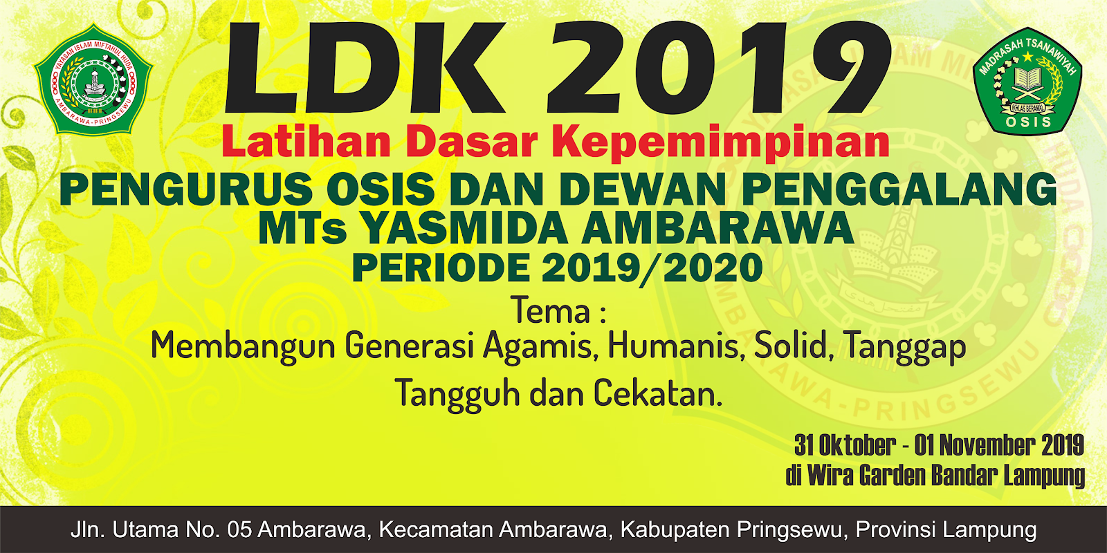 Paling Baru Desain Banner Ldk Osis Jeromesitaly