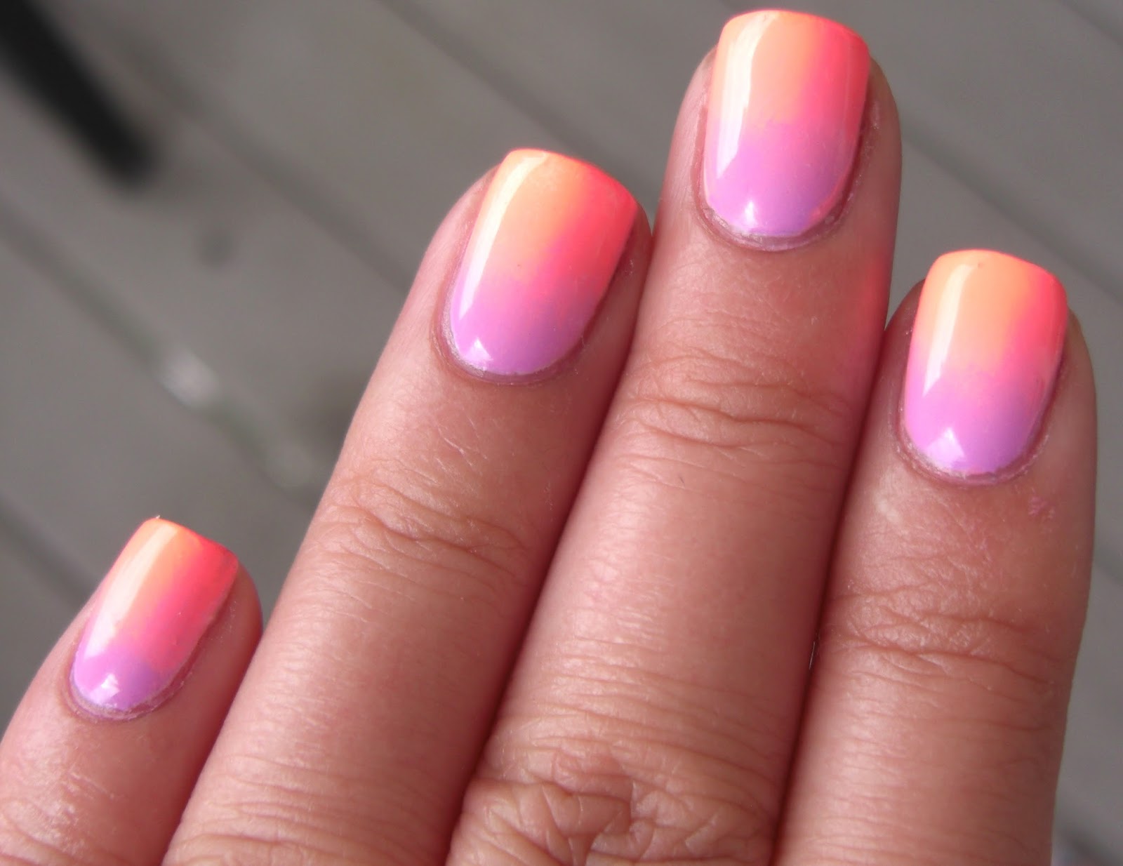 summer pastel nail design