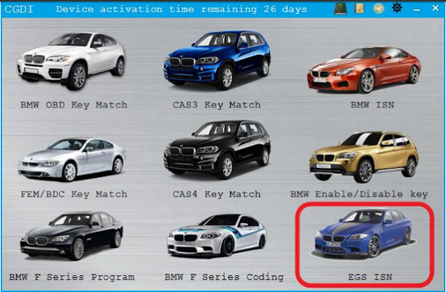 CGDI BMW V3.0.2更新了BMW F系列6HP EGS重置 Egs-isn-bmw