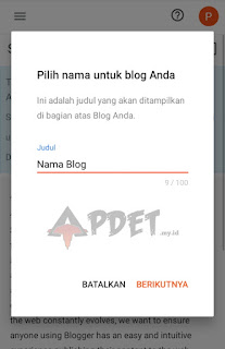 Cara Membuat Website Menggunakan Blogger/Blogspot hanya Dengan Android