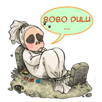 Gambar Pocong sedang tidur Gambar Pocong sedang tidur
