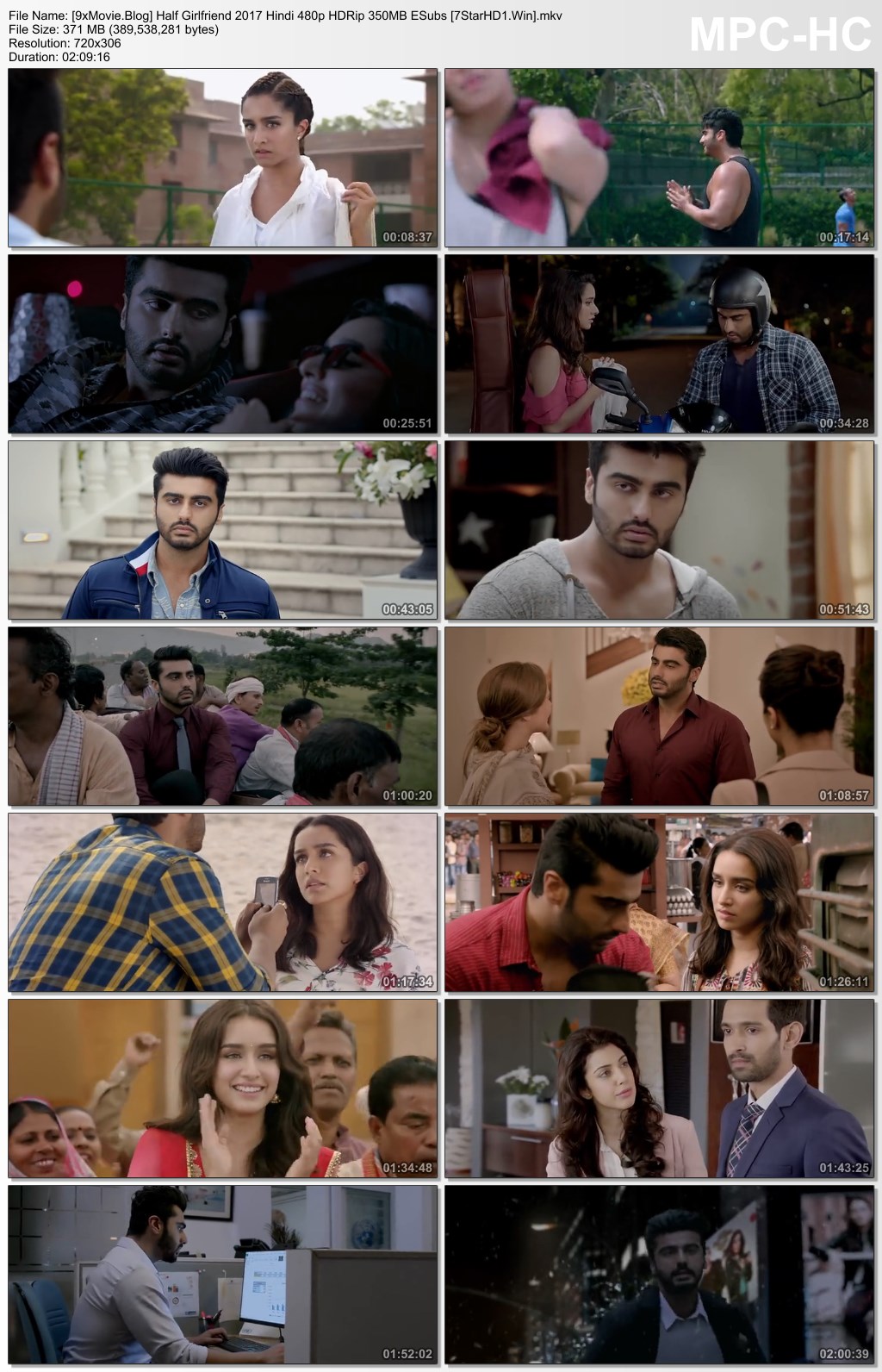 Half Girlfriend 2017 Hindi 480p HDRip x264 350MB ESubs