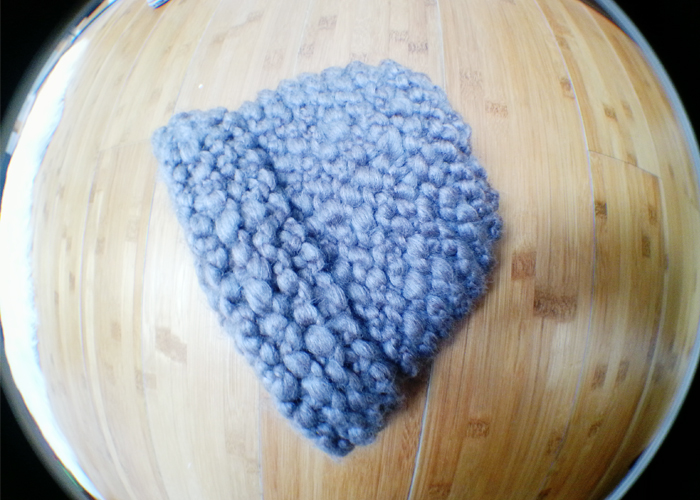 knitting a beanie on straight needles these days