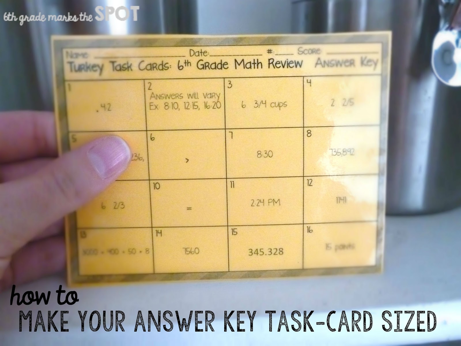 6th Grade Marks the Spot: Task Card Tutorial Series: Making Task Card ...