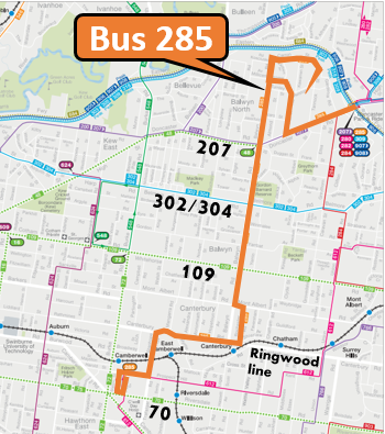 285 Bus Route Map Melbourne On Transit: Timetable Tuesday #140: Balwyn's Bus 285
