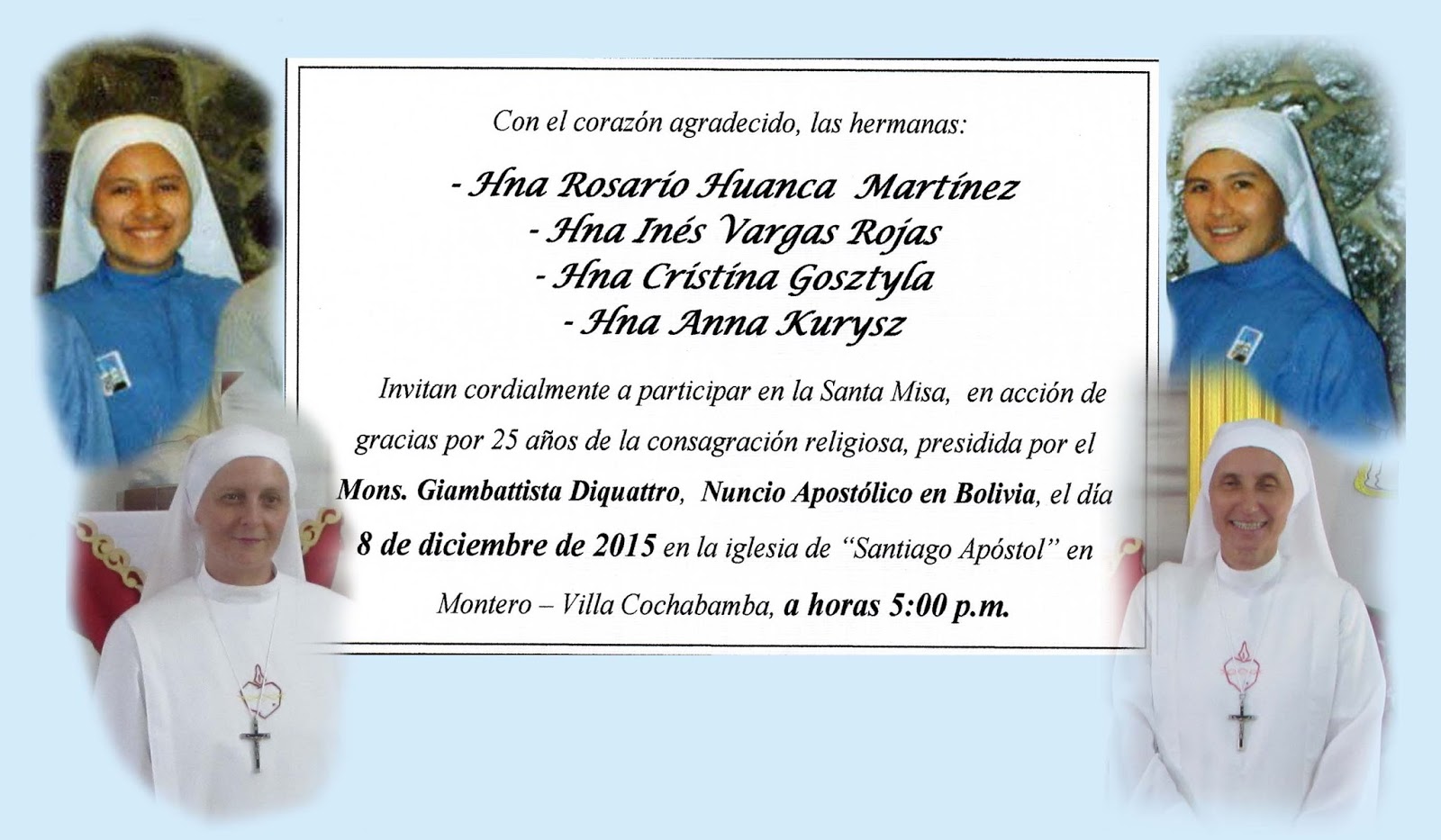 BODAS de PLATA de Vida Regiosa PARROQUIA Ntra. Sra. de