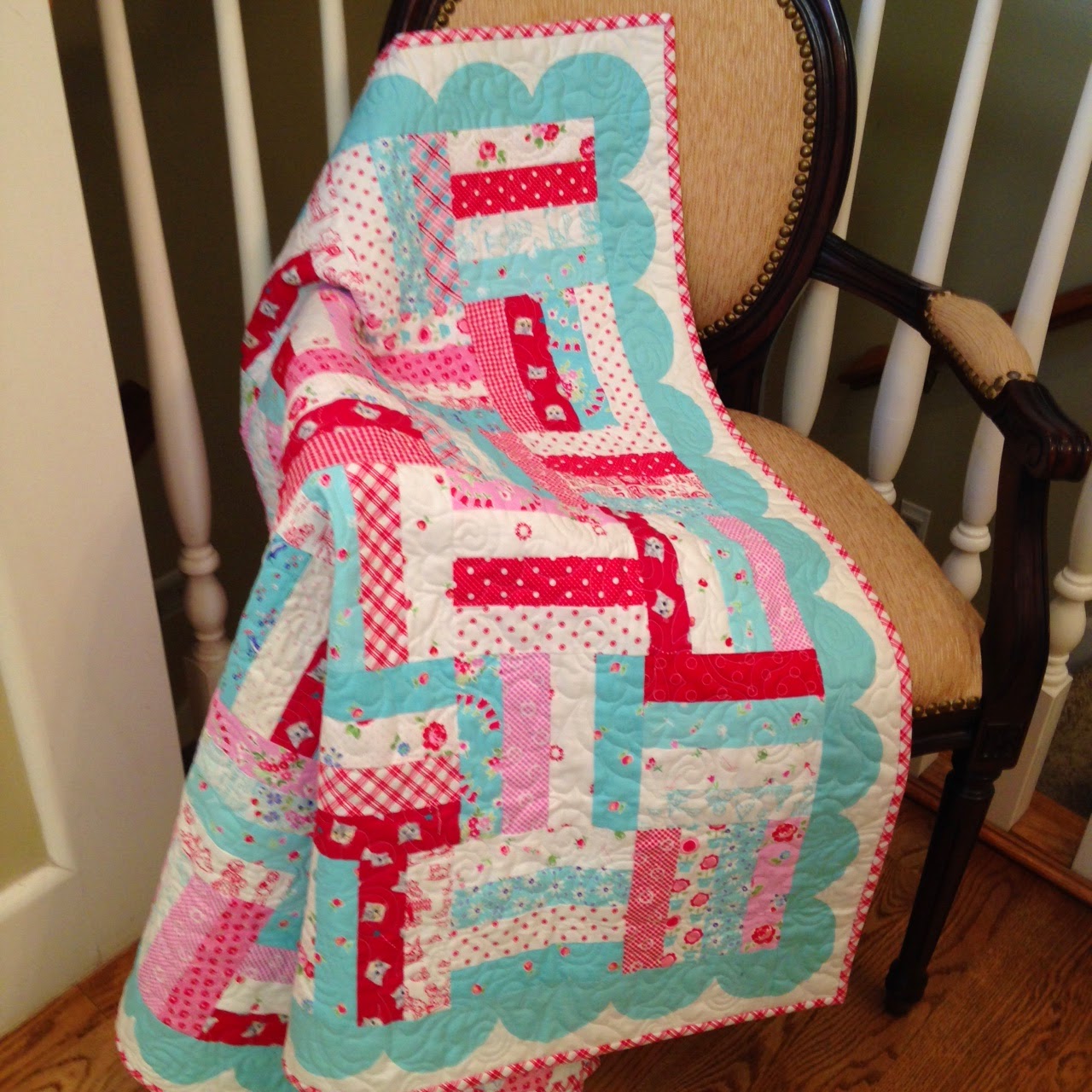 Baby Quilt for Claire Merrill McNeil - Freda's Hive