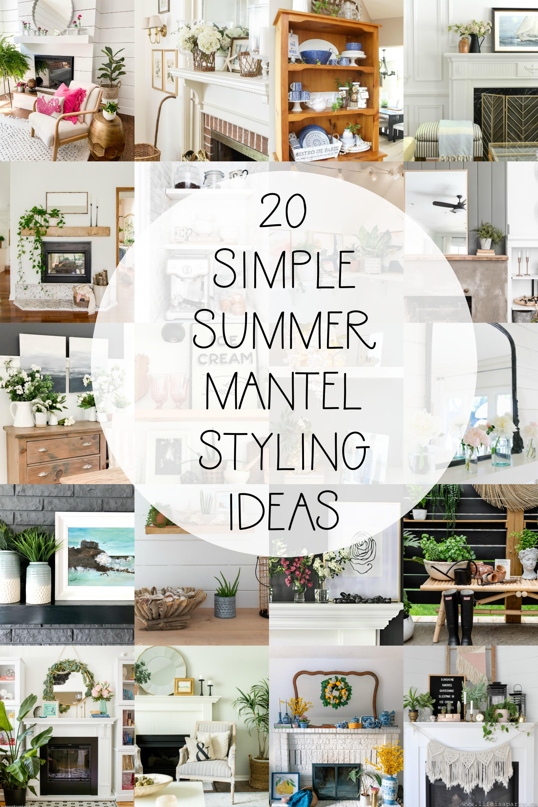 Summer Mantel Decor Rambling Renovators