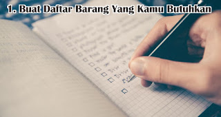 Buat Daftar Barang Yang Kamu Butuhkan merupakan tips atasi godaan promo akhir tahun