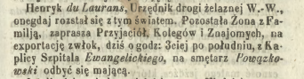 KURIER WARSZAWSKI  1852 nr 162