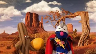 Super Grover 2.0 Prickly Problem, A cactus plays with its ball the ball pops, Sesame Street Episode 4406 Help O Bots, Help-O-Bots season 44